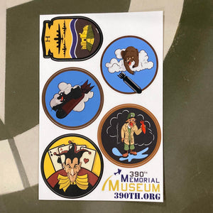 390th Squadron Sticker Sheet