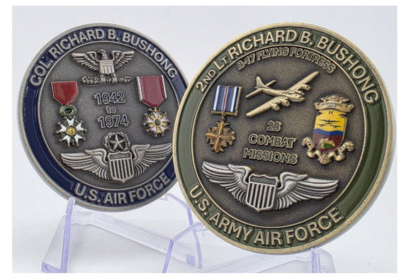 Col Richard Bushong Challenge Coin – 390th Memorial Museum