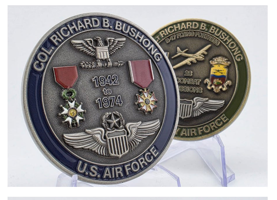 Col Richard Bushong Challenge Coin – 390th Memorial Museum