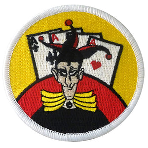 jacket patch 570th squadron joker with aces behind