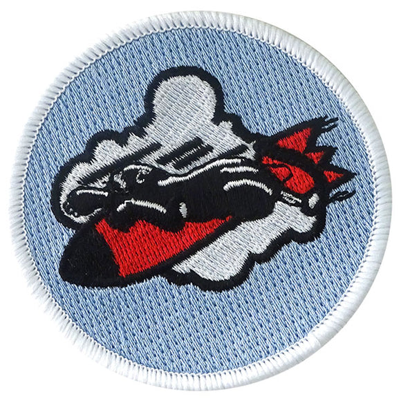 jacket patch 568th squadron panther on bomb on cloud